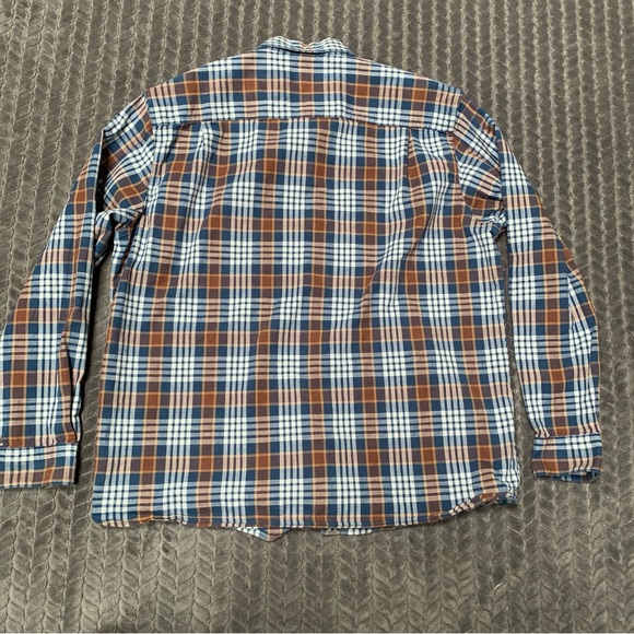 LL Bean Shirt Mens Large Brown Long Sleeve Button Down Traditional Fit Plaid - Picture 6 of 11